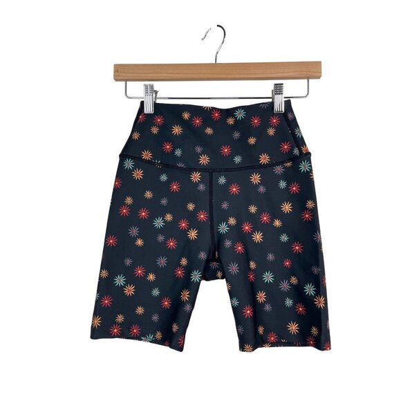Split 59 Ava High Waist floral bike shorts sz S - Picture 3 of 8